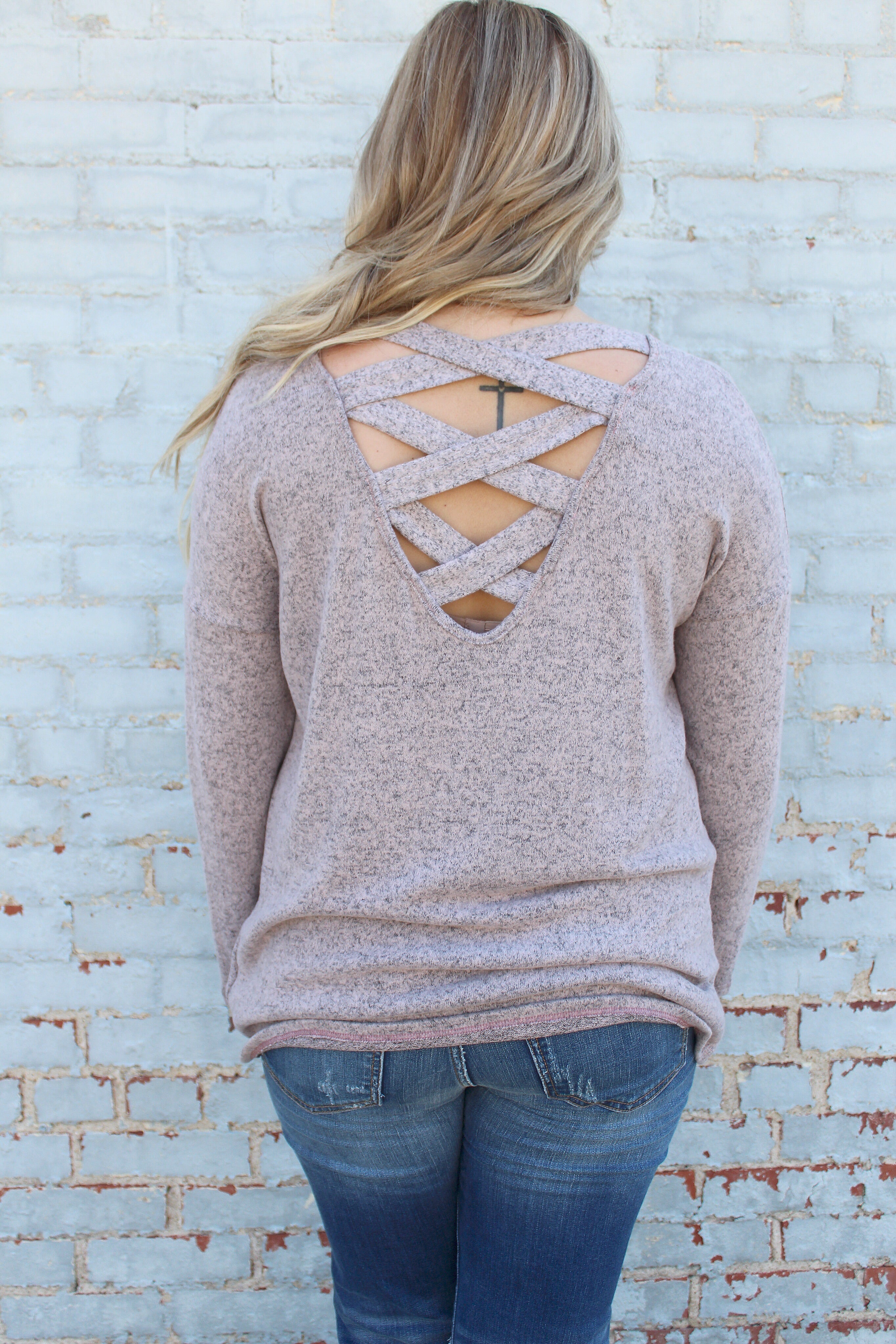 Warm Their Hearts Sweater in Pale Pink