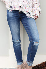 Baby Blues Button Down Skinny Jean
