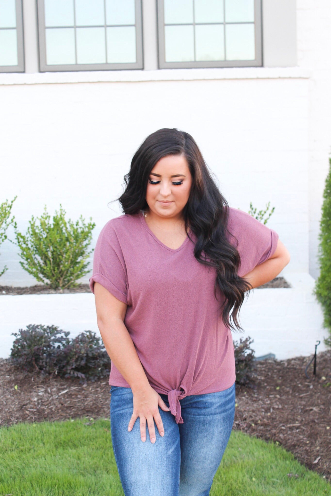 Back to Basics Top in Rose