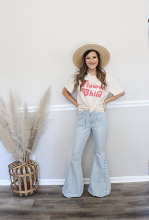 Love At First Stripe Bell Bottoms